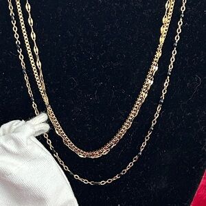 Oshena designer beachwear Aphrodite  Gold‎ Layered Necklace